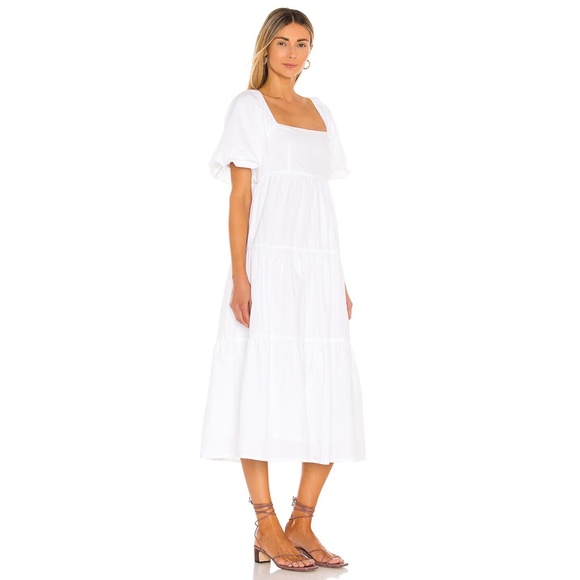 NEW Revolve Faithfull the Brand Kiona Dress White Large - Picture 4 of 17